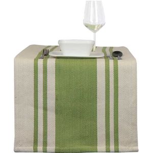 Unique Living tafelloper olena 45x150cm olive green