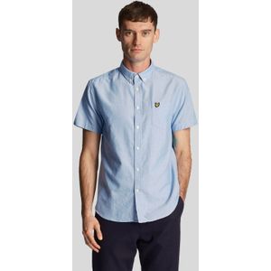 Lyle And Scott - Oxford Shirt - Blauw - Korte Mouwen