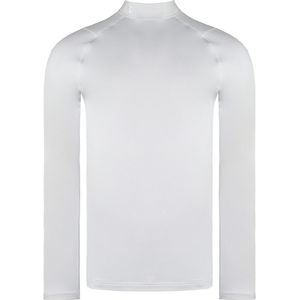 Under Armour - ColdGear - Thermoshirt - Wit - Heren - Fitted Golf Mock Baselayer