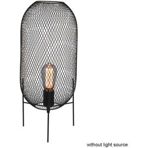 Mexlite Scandinavische tafellamp - metaal scandinavisch e27 l: 20cm voor binnen woonkamer eetkamer zwart