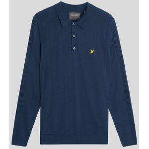 Lyle & Scott - Golf Polo - Blauw - Lange Mouwen