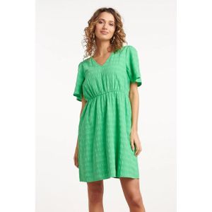 Smashed Lemon - Bandeaujurk - Groen - Natuurlijke Structuur Stof