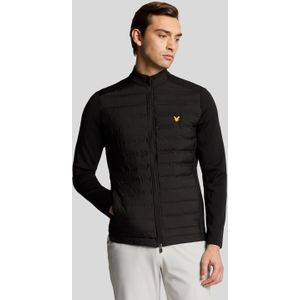 Lyle & Scott - Golf Hybride Gewatteerde Ritsjas - Zwart