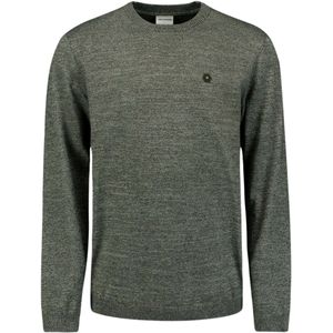 No Excess Pullover crewneck 2 coloured melang smoke