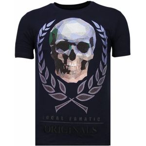 Local Fanatic Skull originals rhinestone t-shirt