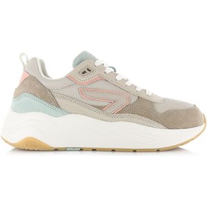 Hub  Glide bone/peach/gum lage sneakers dames