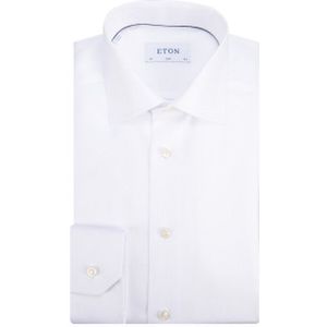 Eton - Slim Fit - Overhemd - Wit - Lange Mouwen