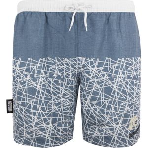 GUGGEN MOUNTAIN - Geruite Zwembroek - Grijs Wit - Heren