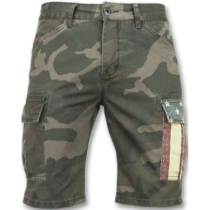 Enos Camouflage korte broek bermuda broeken