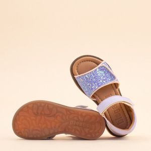 Bisgaard Sandal aida lavender glitter kids meisjes leer