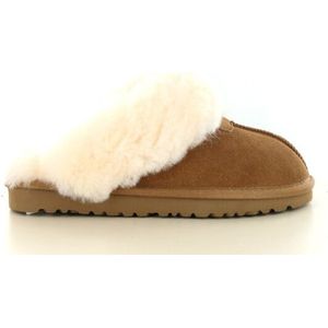 Hafjes - Cozzia - Pantoffel - Zwart - Suède - 100% Wol