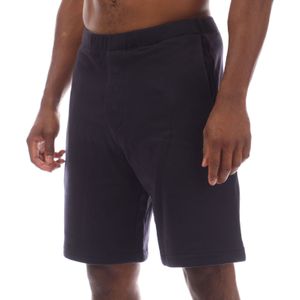 C.P. Company - Diagonale Verhoogde Fleece Logo Shorts - Marineblauw