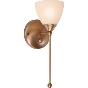 Steinhauer Klassieke wandlamp - glas klassiek e14 l: 18cm voor binnen woonkamer eetkamer brons