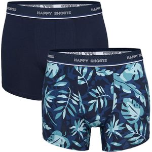 Happy Shorts 2-pack boxershorts heren leaves print