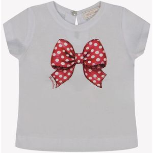 Monnalisa - 39E617 - T-shirt - Wit - Korte Mouwen - Zomer 2025