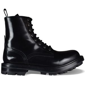 Alexander McQueen - Wander - Enkellaarsjes - Zwart