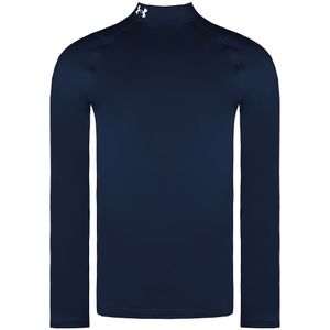 Under Armour - ColdGear - Fitted Golf Mock Baselayer - White Navy Infrared