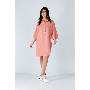 Oversized - Koraal - Tencel Jurk