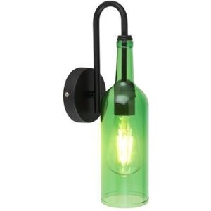 Globo Wandlamp glas in flesoptiek | | e27 | restaurantverlichting | bedrijvenverlichting