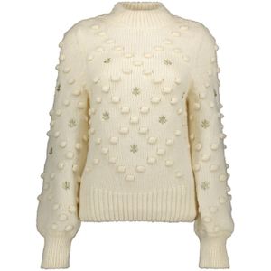 Geisha pullover dot & flower 44556-23 10 off-white/sand