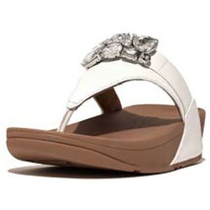 FitFlop Lulu jewel-deluxe leather toe-post sandals