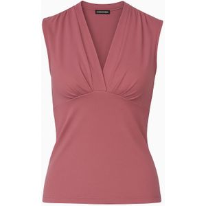 Top - Dusty Rose - Mouwloos - V-hals - Zachte Viscosemix