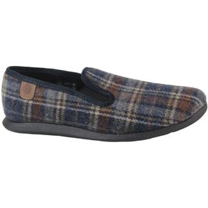 Rohde - Fermo - Pantoffels - Ocean - Karo-Stof - Rubberen Zool