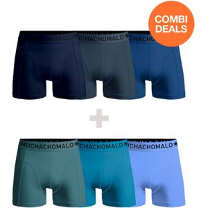 Muchachomalo Heren 3+3-pack boxershorts effen