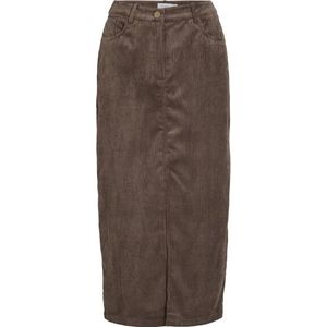 Vila - viemily - Midi Rok - Koffiebruin - Regular Fit