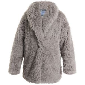 DreiMaster - Jas - Grijs mauve - Imitatiebont - Dames