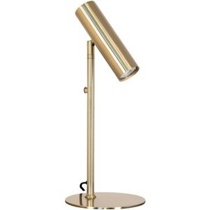 House Nordic Paris tafellamp lamp van messing met een 200 cm stoffen snoer lamp: gu10/5w led ip20