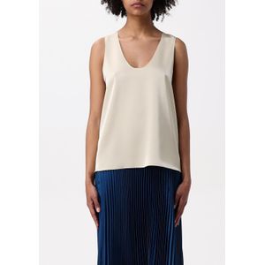 Zijden V-hals Mouwloze Blouse