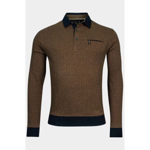 Baileys - Polo - Roze - Lange Mouw - Sweatshirt - Polo Collar Button