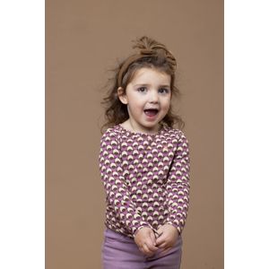 Looxs Revolution Longsleeve retro lila voor meisjes in de kleur