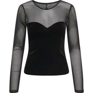 Onlsmooth - Top - Kanten Detail - Lange Mouwen - Regular Fit