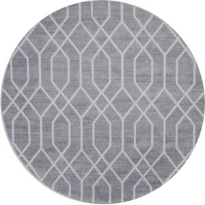 Veer Carpets Vloerkleed pattern rond grijs ø120 cm