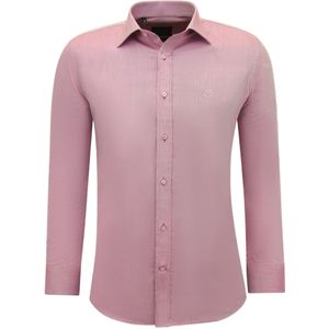 Gentile Bellini Zakelijke effen oxfordslim fit fuchsia