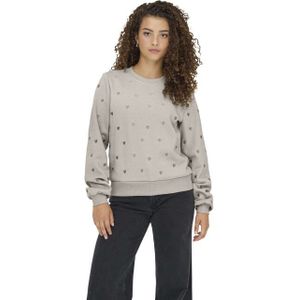 Only - Onlatika O-neck - Sweater - Pumice Stone - Glitter Emb. Bo 15355802
