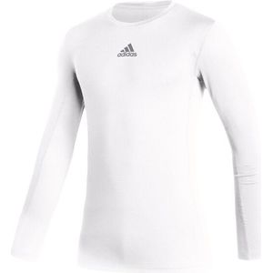 Adidas - Tech-Fit Compressie T-shirt - Primegroen - Met Lange Mouwen
