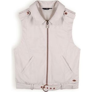 NoBell Meiden gilet fake leather bowie pearled ivory