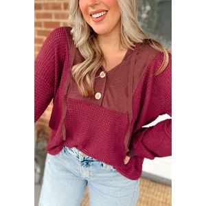 Wafelgebreide Knoptop