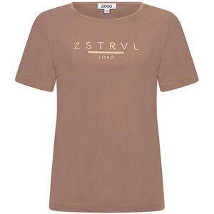 Zoso - T-shirt Felicia - Mocha - Dames