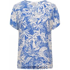 &Co Woman Top annelot palm saphire blue