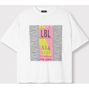 Alix The Label Ladies knitted traval t-shirt off-white