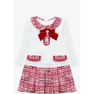 Patachou - Meisjes Jurk - Royal Red - Mini Girl Party - Feestjurk