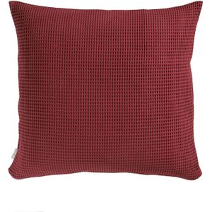 Heckett & Lane Kussensloop wafel pillowcase spicy red 50 x 50 cm