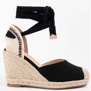 Montevita - Balenci8 - Espadrilles - Zwart - Sleehak