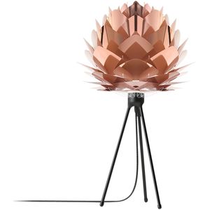 Umage Silvia mini tafellamp copper met tripod zwart Ø 32 cm