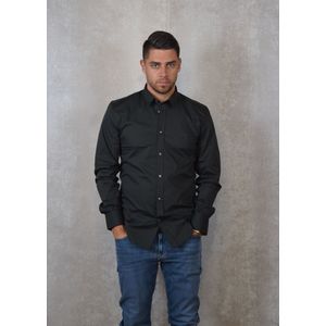 Antony Morato - Overhemd Milano - Katoen/Polyamide - Slim Fit - Blauw