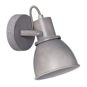 Bussandri Exclusive wandlamp metaal - e14 l:14cm voor binnen woonkamer eetkamer slaapkamer wandlampen grijs